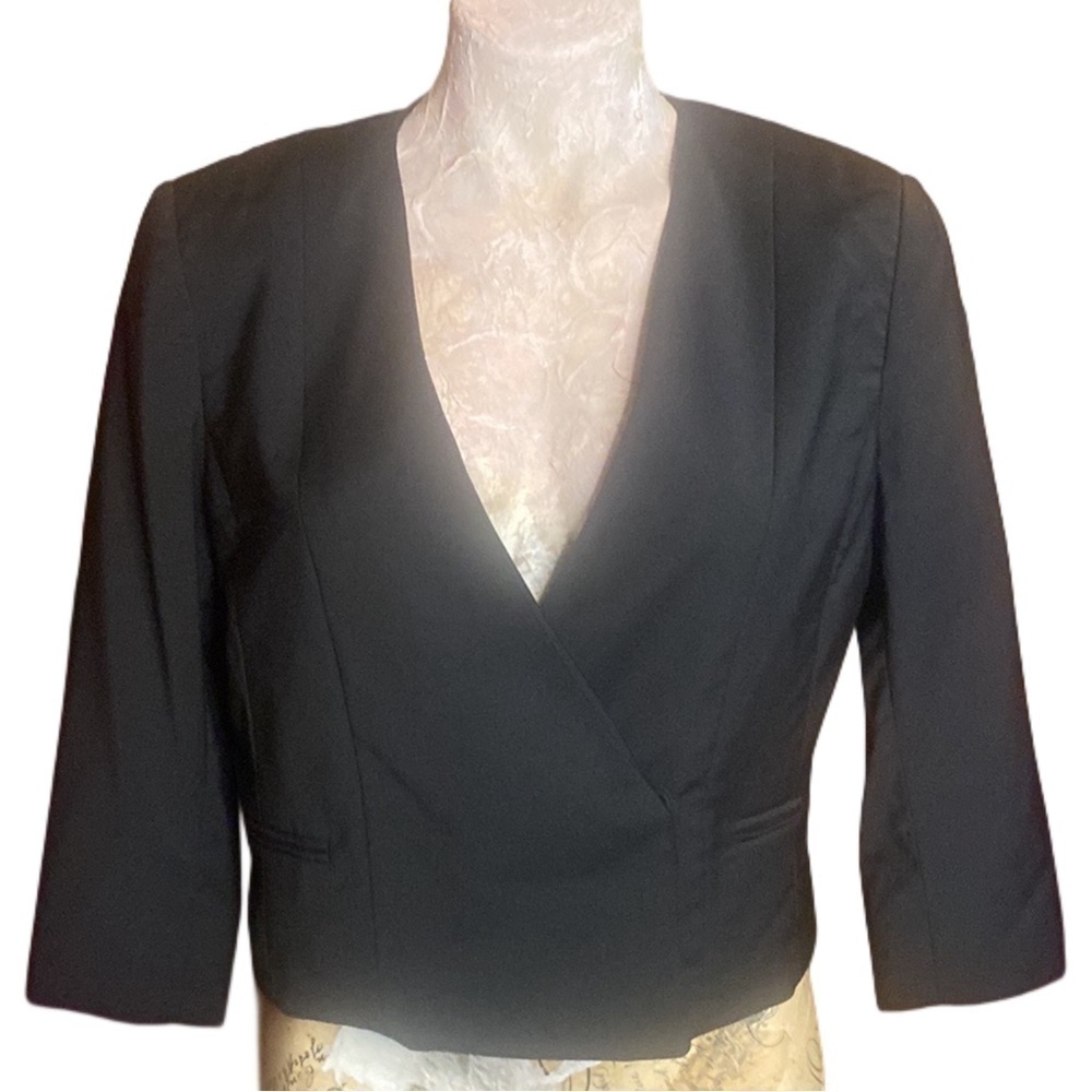 Tiger of Sweden Formal Women's cropped Blazer EU40 Black bolero length 3/4 Slvs